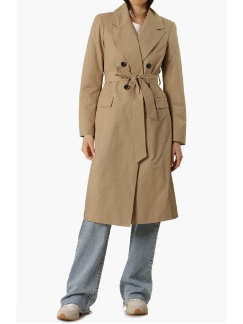 Avec Les Filles Size Small Relaxed Belted Trench Coat